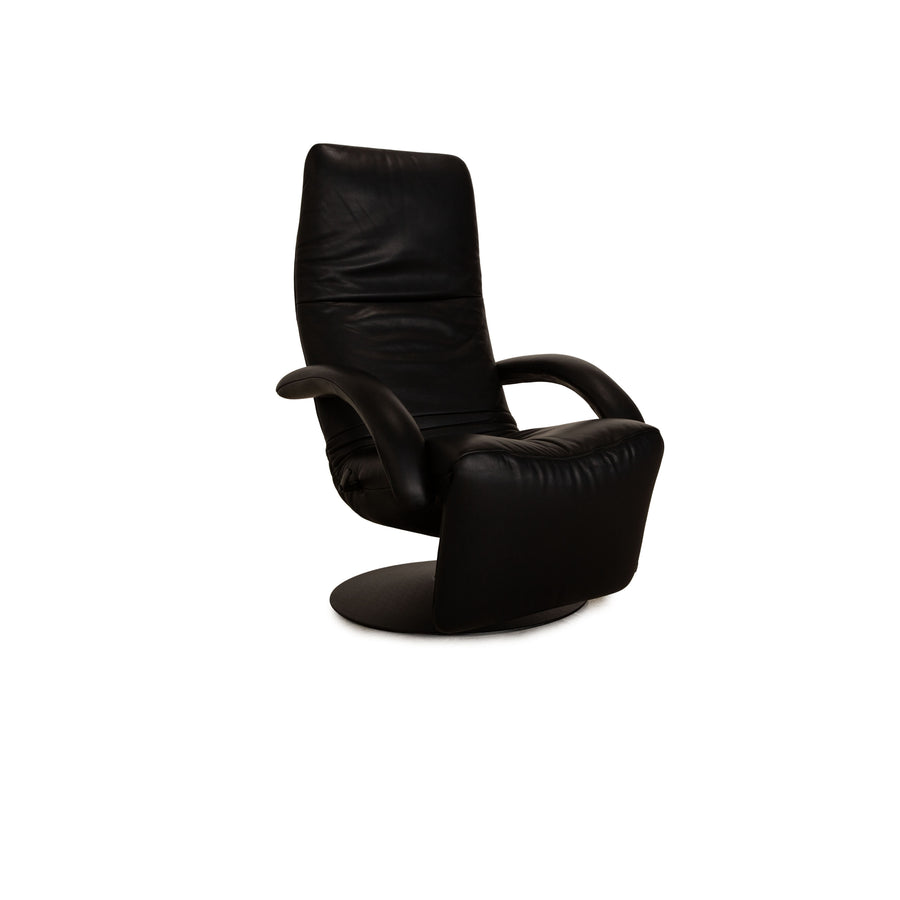 Jori Relax Low JR-7360 Leather Armchair Black Relax armchair manual function