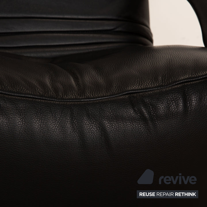 Jori Relax Low JR-7360 Leather Armchair Black Relax armchair manual function