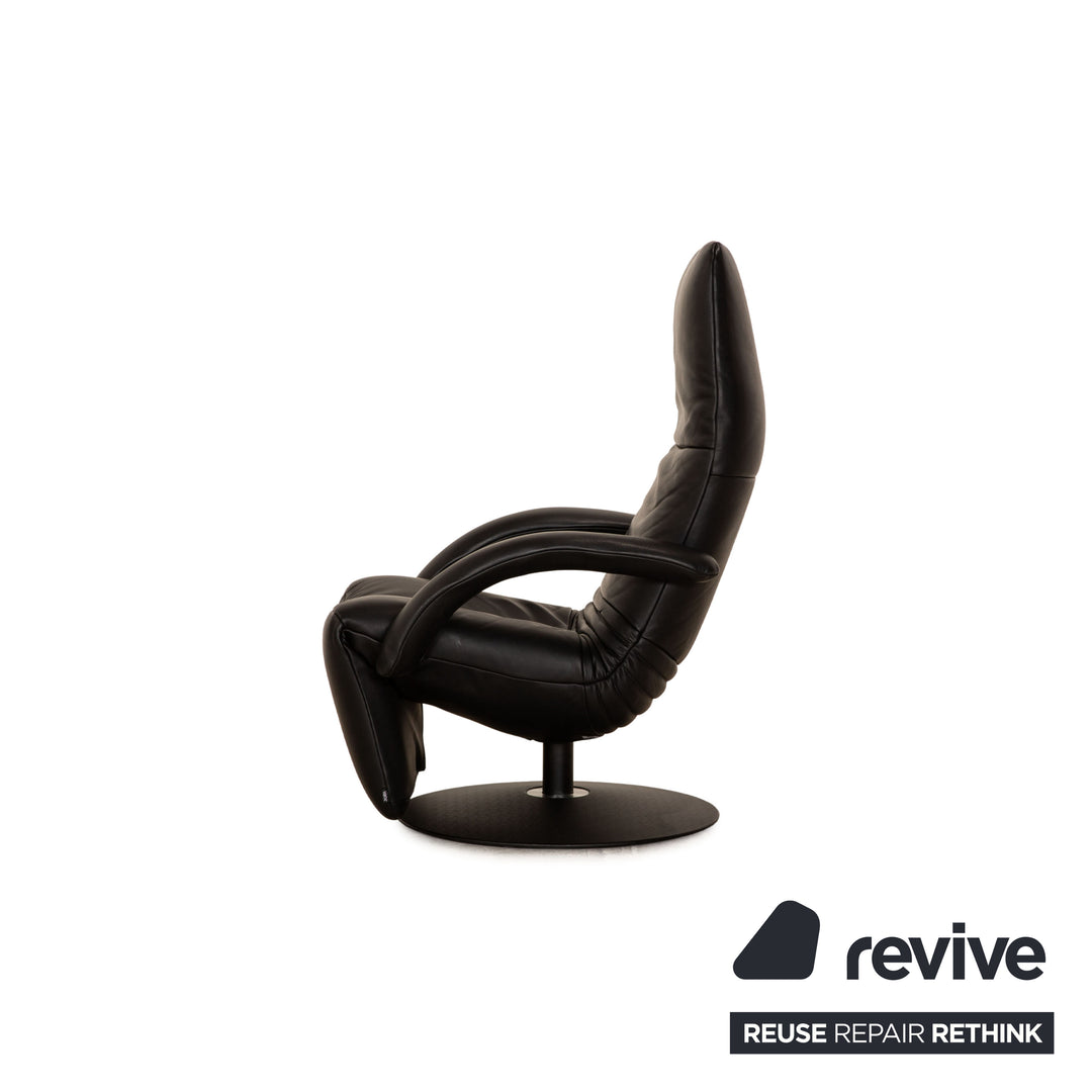 Jori Relax Low JR-7360 Leather Armchair Black Relax armchair manual function