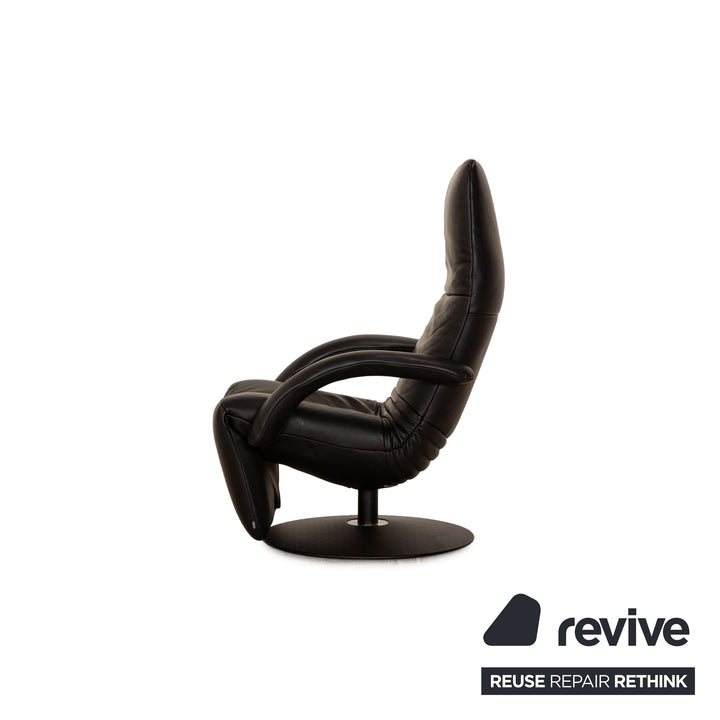 Jori Relax Low JR-7360 Leather Armchair Black Relax armchair manual function