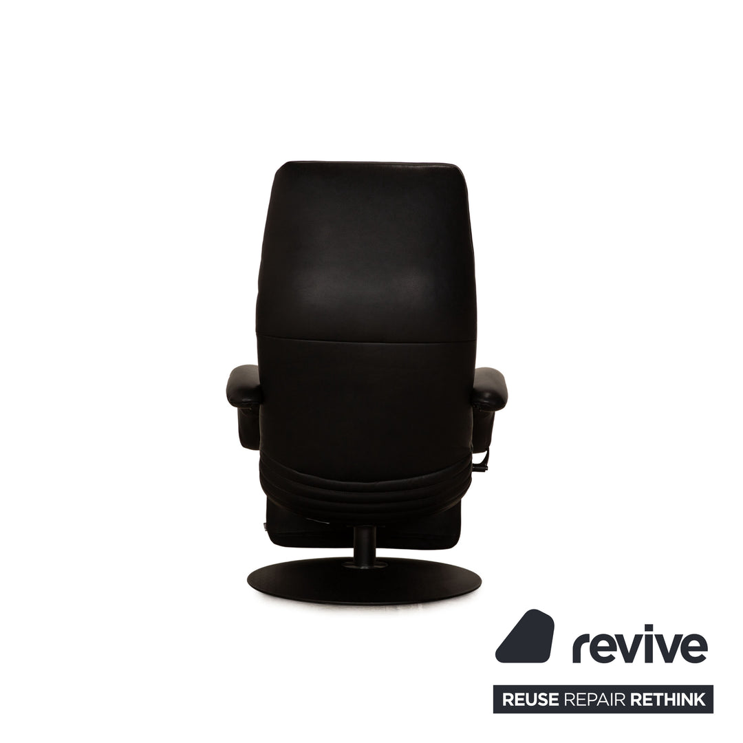 Jori Relax Low JR-7360 Leather Armchair Black Relax armchair manual function