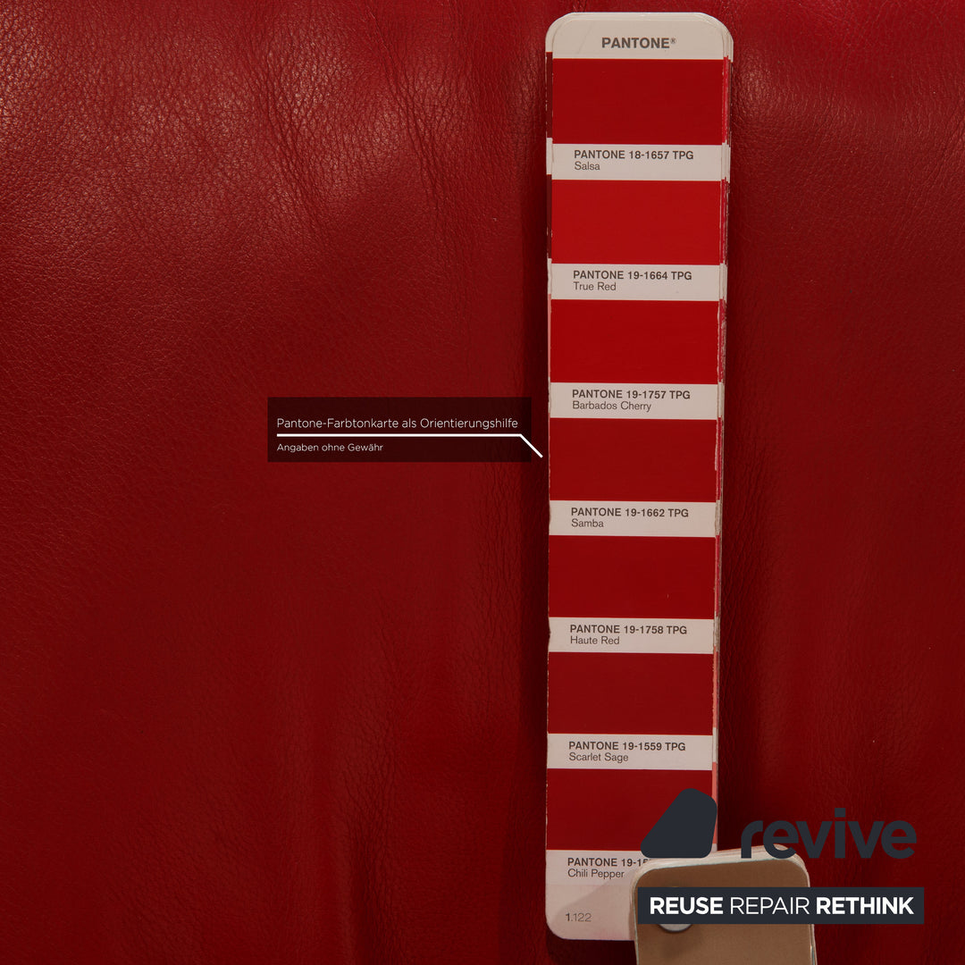 Jori Symphonie Leather Armchair Red Function Relaxation Medi