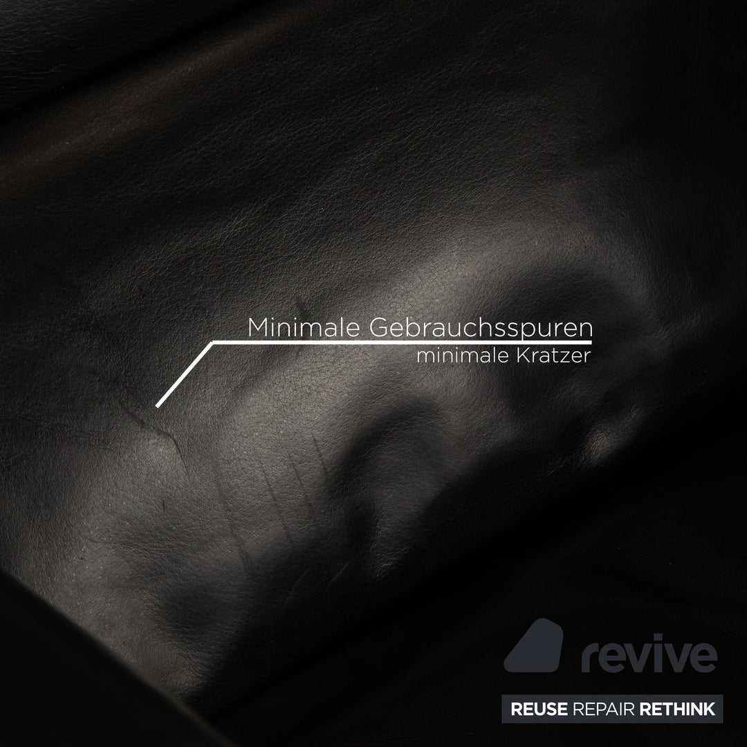 Jori Vinci JR 3295 leather armchair black manual function relaxation function