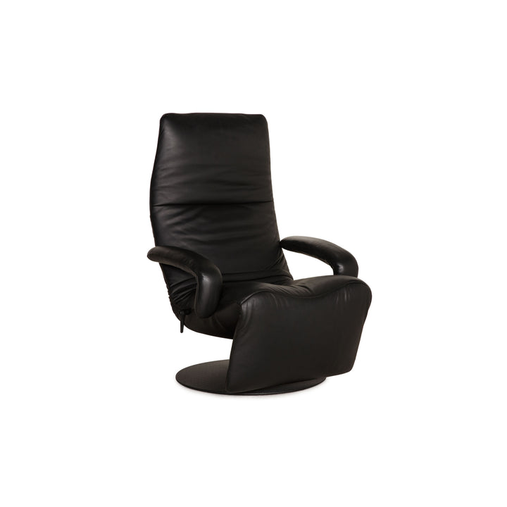 Jori Yoga Leather Armchair Black Relax function