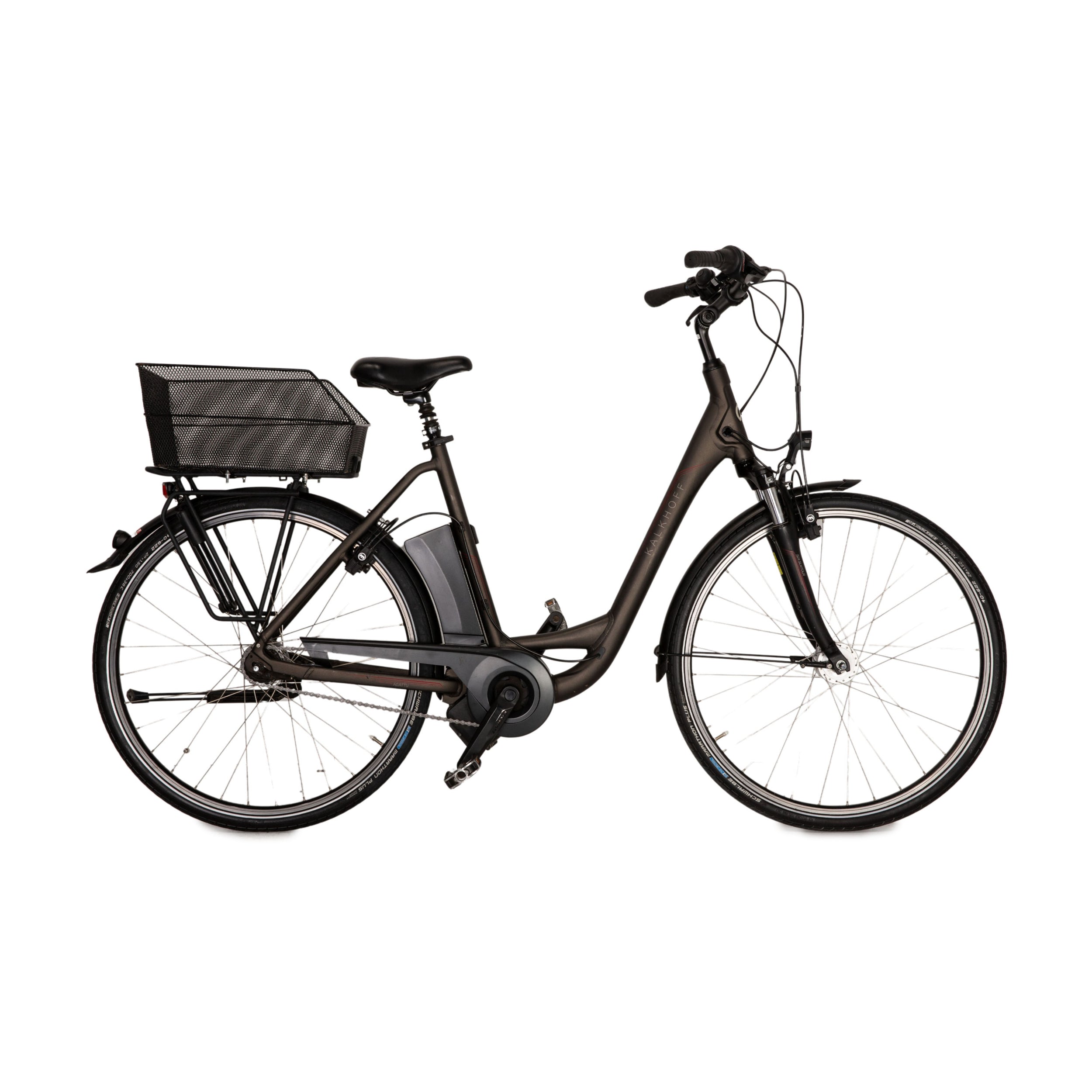 kalkhoff citybike agattu Kalkhoff E-City Bike Agattu I7R HS 2017 Schwarz Aluminium - 2. Hand