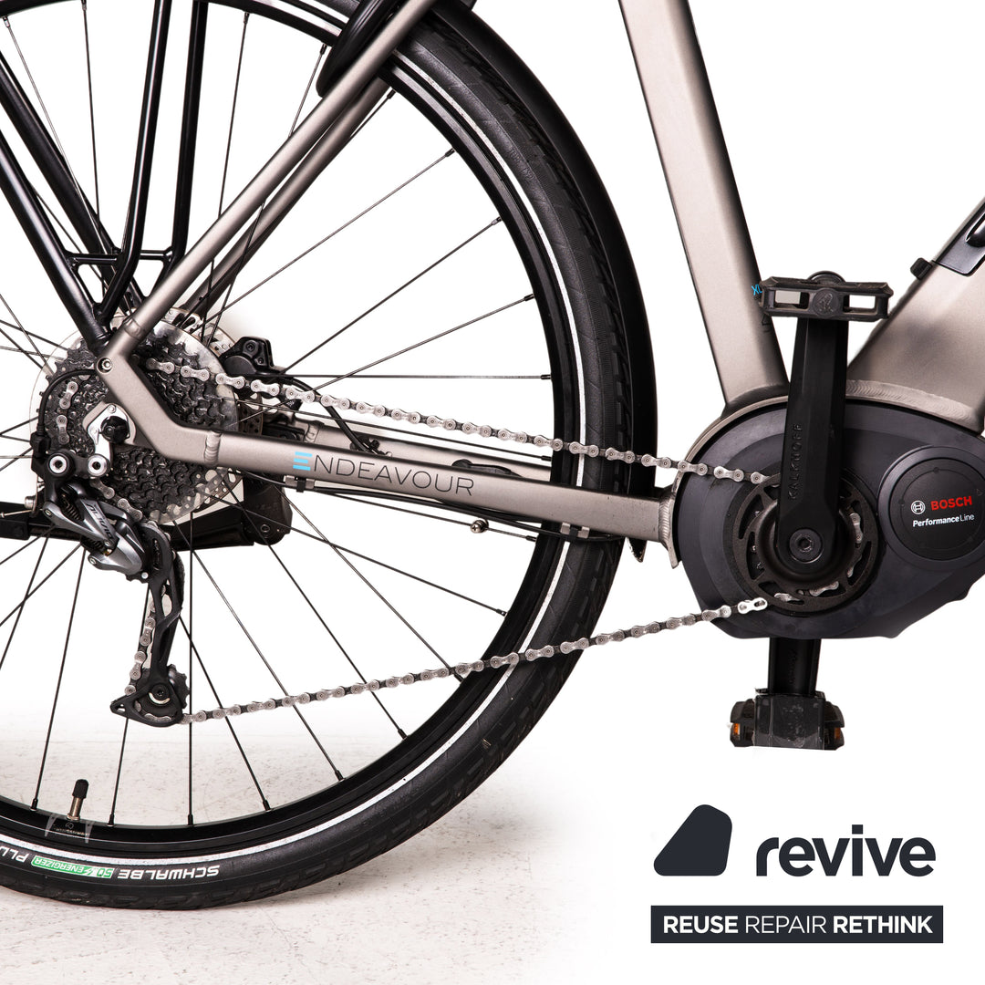 kalkhoff trekking e bike 2018 Kalkhoff E-Trekking Bike ENDEAVOUR ADVANCE N10 2018 Grau Aluminium - 2. Hand