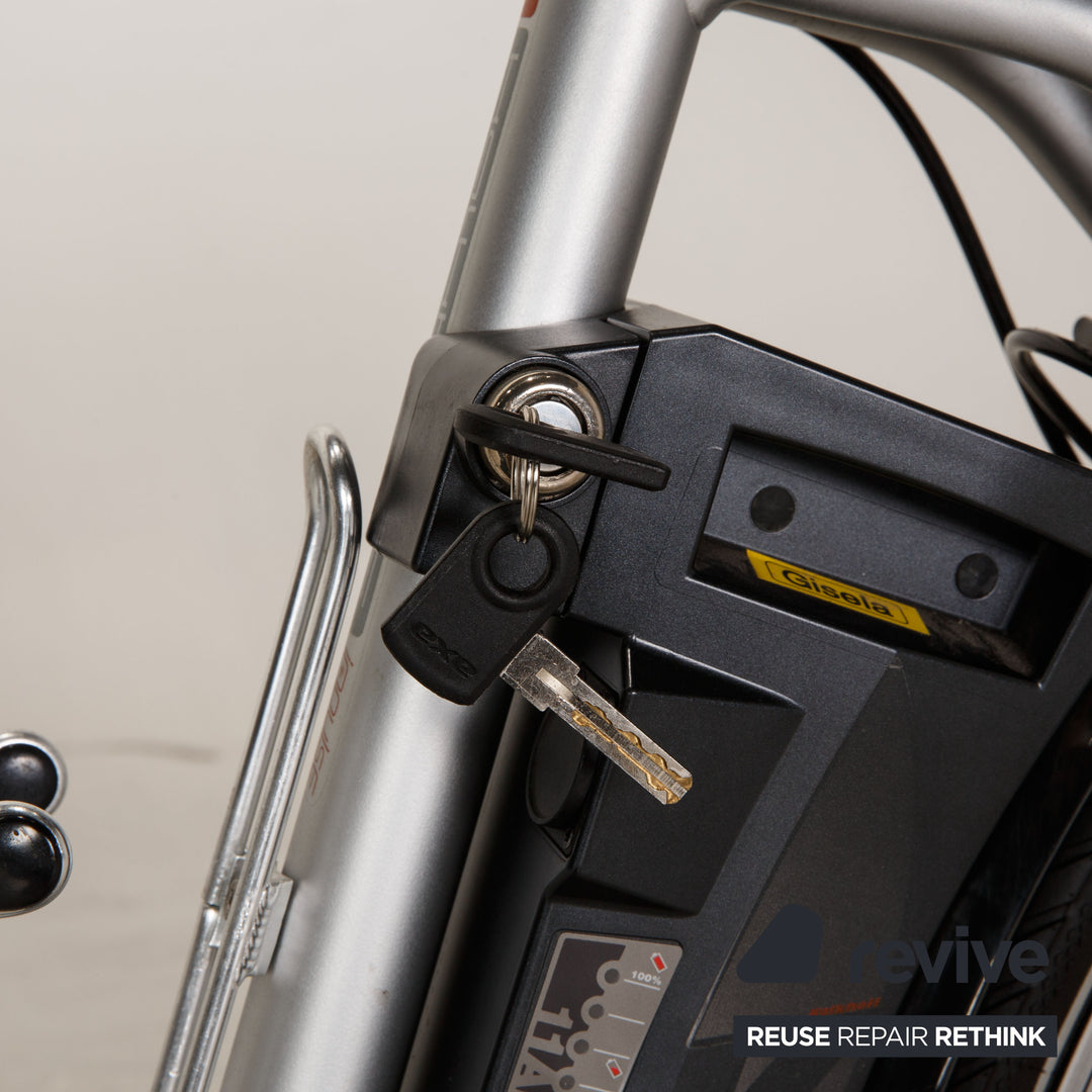 kalkhoff e bike fahrradschloss Kalkhoff E-City Bike Impulse 8C HS 2011 Silber Aluminium - 2. Hand