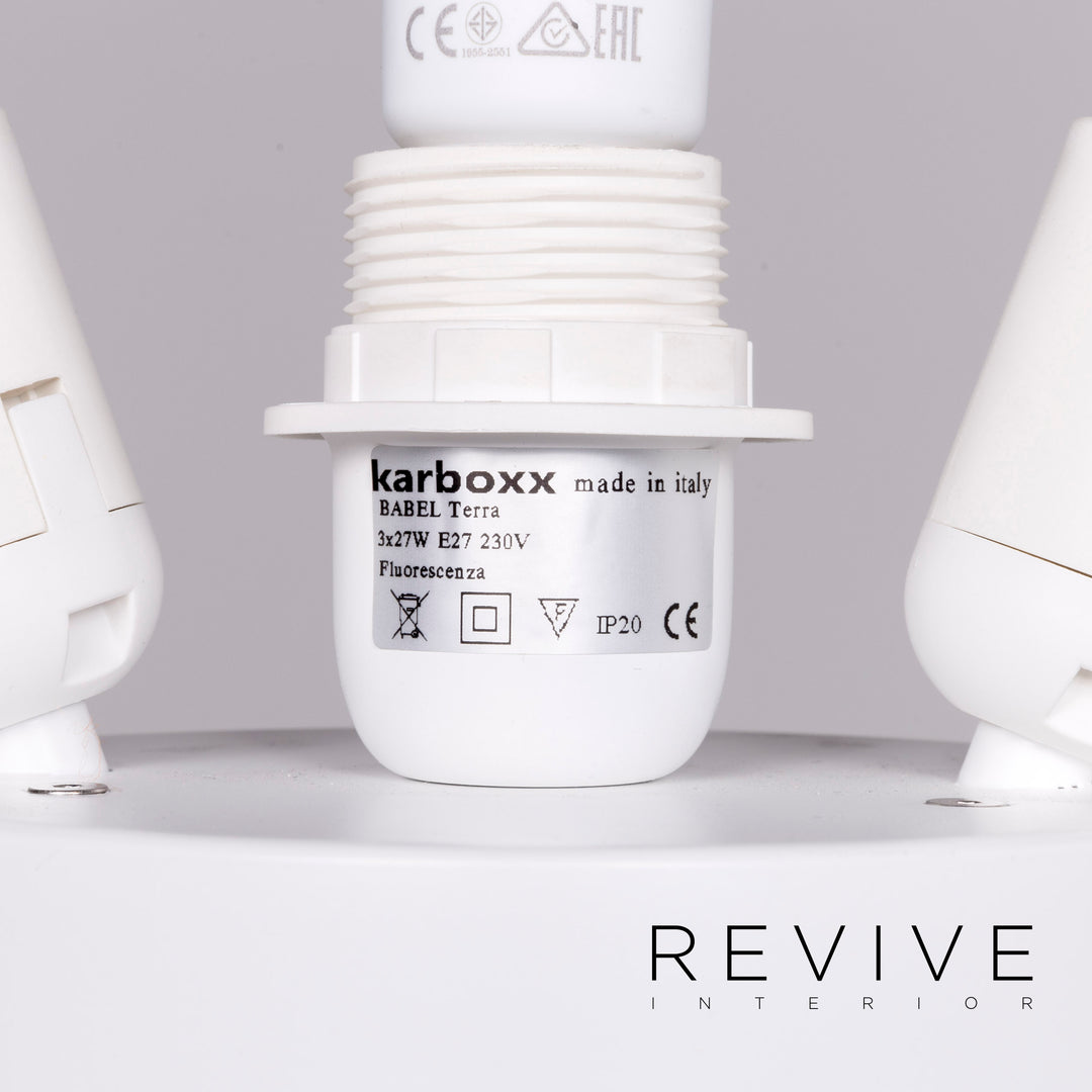 Karboxx Babel Metall Stehlampe Weiß Lampe Leuchte #8774
