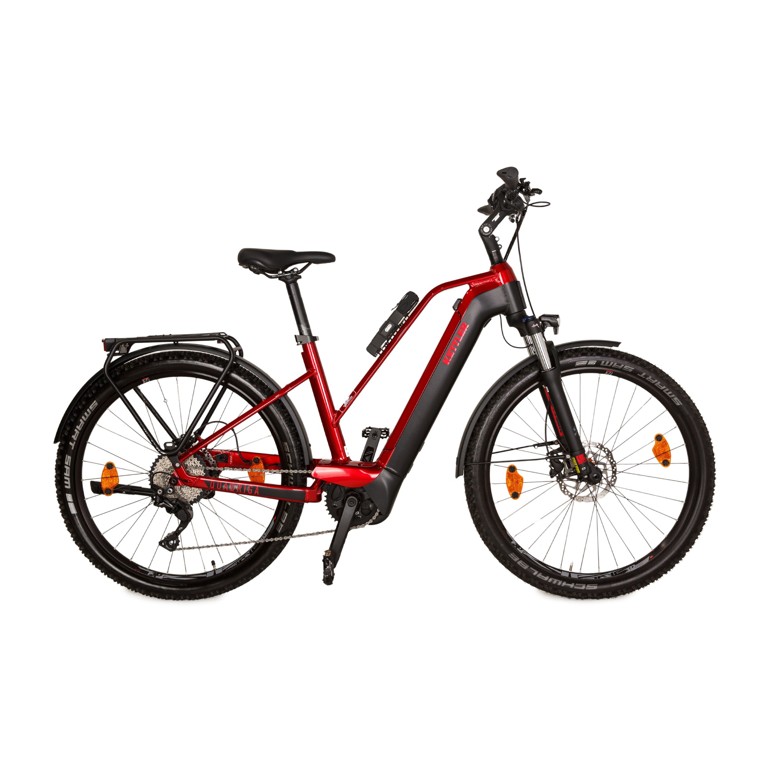 Kettler E-Trekking Bike Quadriga Town & Country 2021 Rot Aluminium