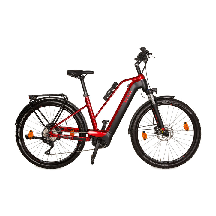 Kettler Quadriga Town &amp; Country 2021 Aluminum E-Trekking Bike Red RH 46 bicycle