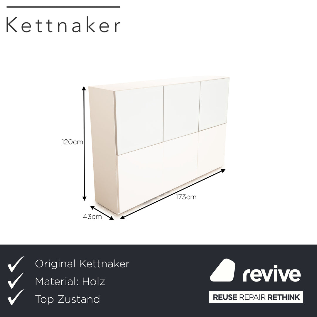 Kettnaker Arca Plan Wooden Sideboard White