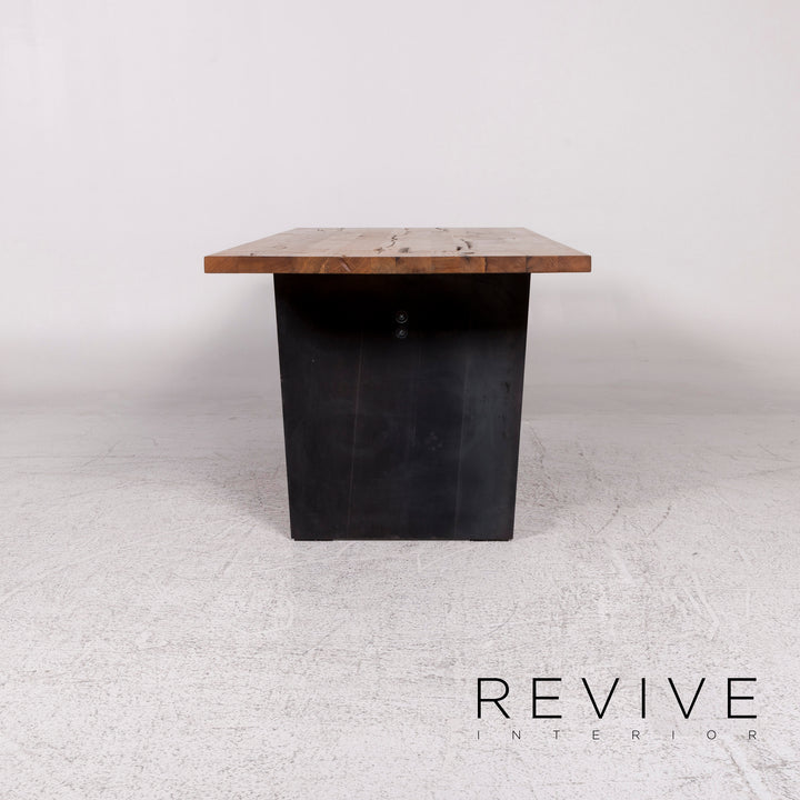 KFF Esstisch Holz Metall Recycling Eiche Tisch #9759