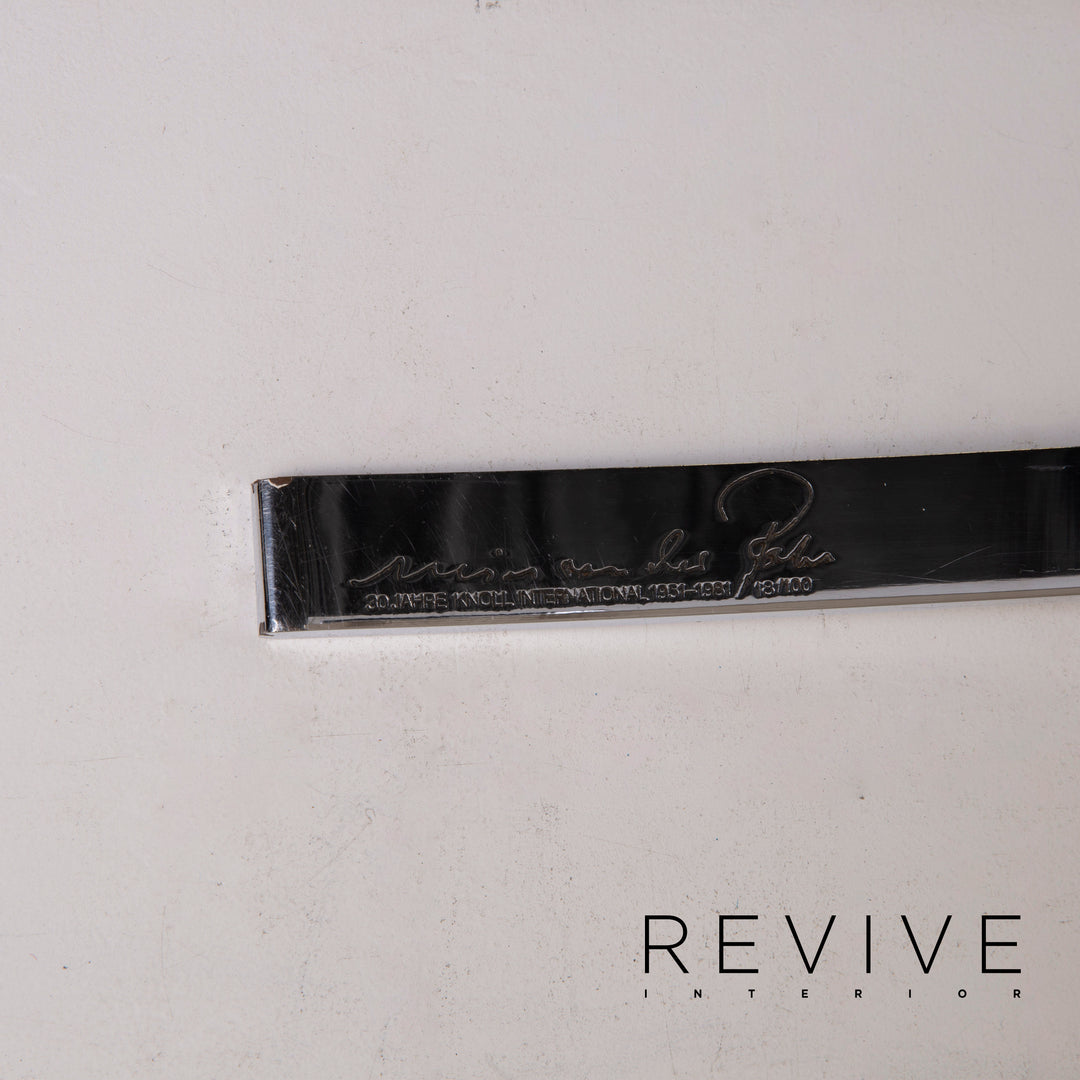 Knoll International Barcelona Chair Leather Armchair Cream #14968