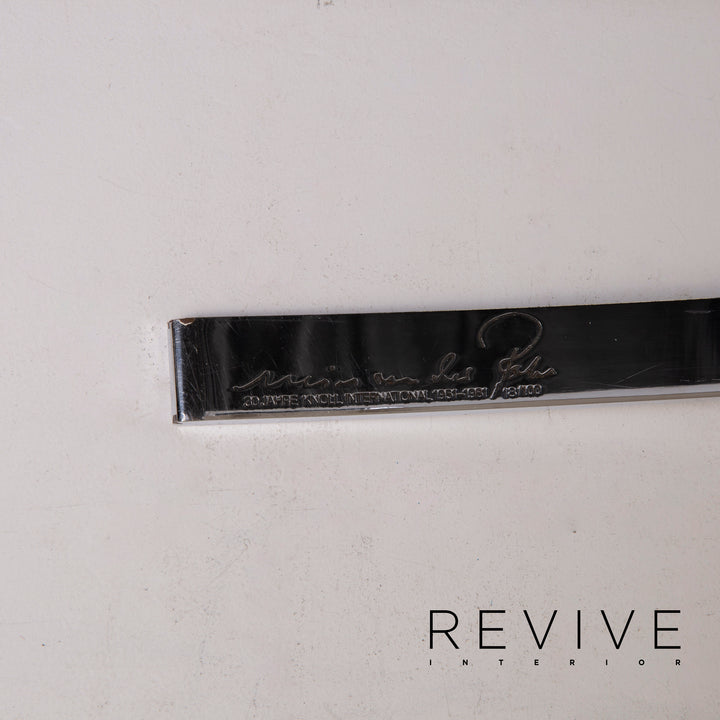 Knoll International Barcelona Chair Leather Armchair Cream #14968