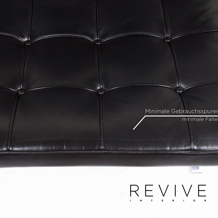 Knoll International Barcelona Chair Leather Armchair Black #12349