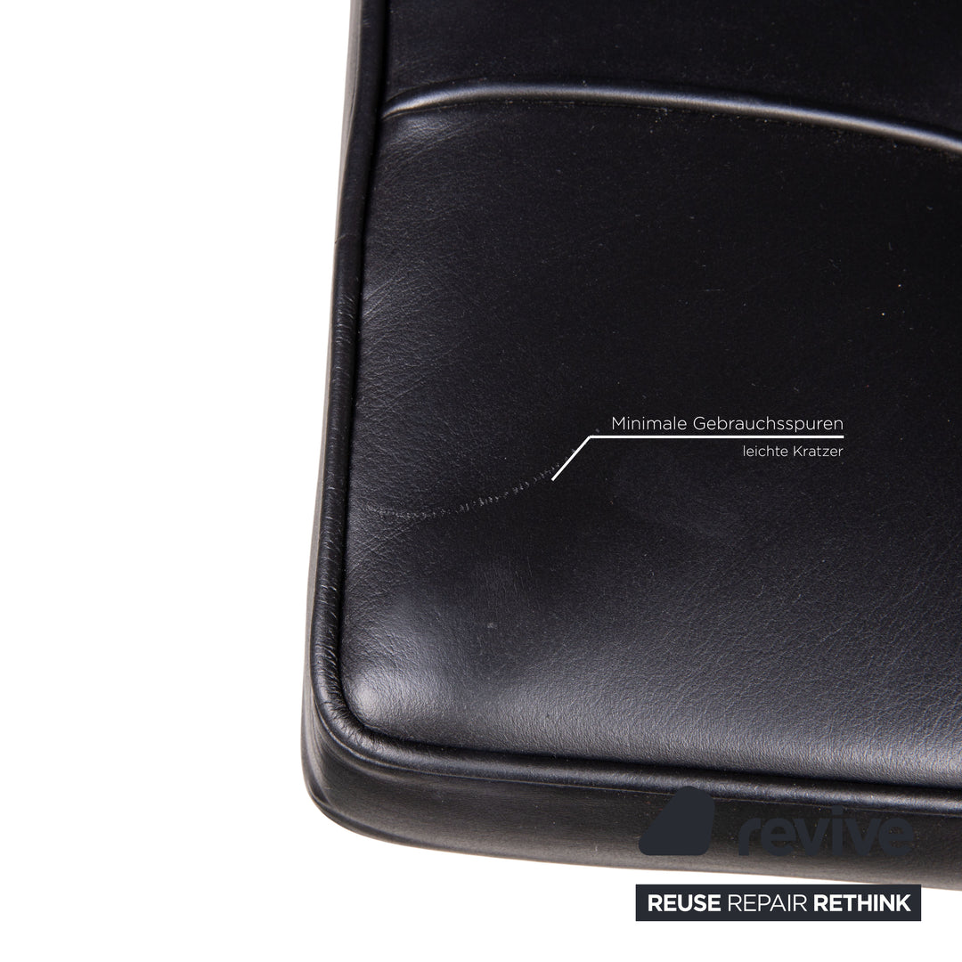 Knoll International Barcelona Leder Sessel Schwarz by Ludwig Mies van der Rohe