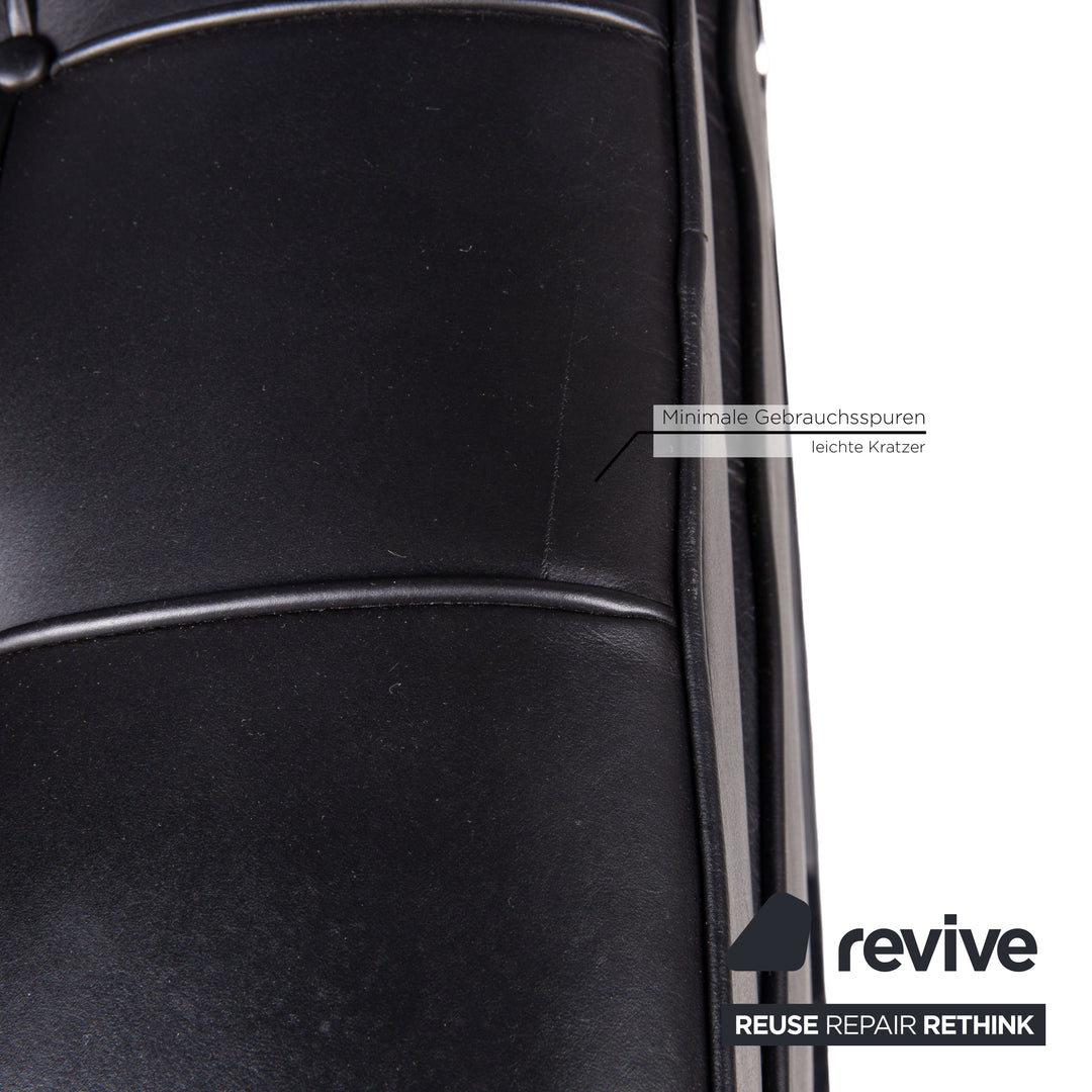 Knoll International Barcelona Leder Sessel Schwarz by Ludwig Mies van der Rohe