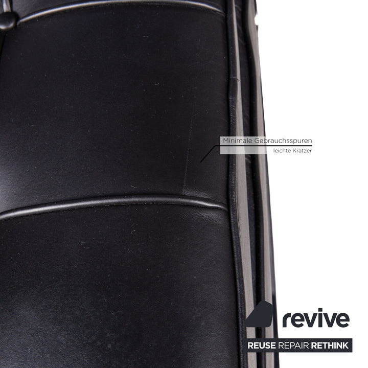Knoll International Barcelona Leder Sessel Schwarz by Ludwig Mies van der Rohe