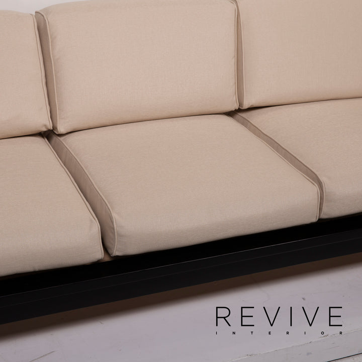 Knoll International Bastiano Fabric Sofa Cream Three Seater #14683