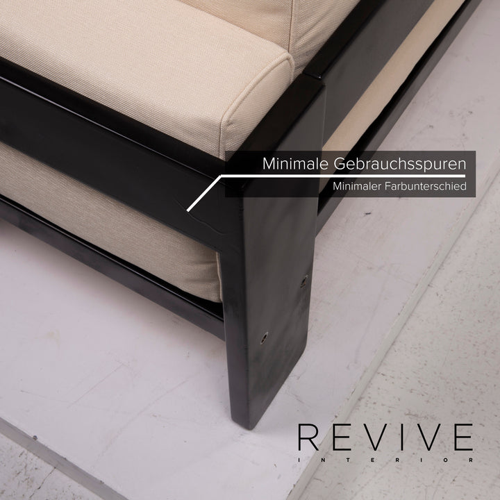 Knoll International Bastiano Fabric Sofa Cream Three Seater #14683