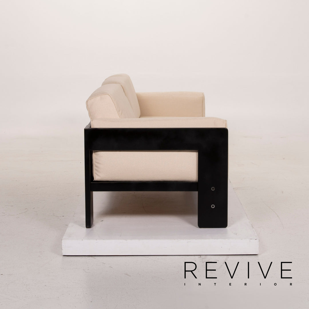 Knoll International Bastiano fabric sofa set cream 1x three-seater 1x two-seater new cover #15395