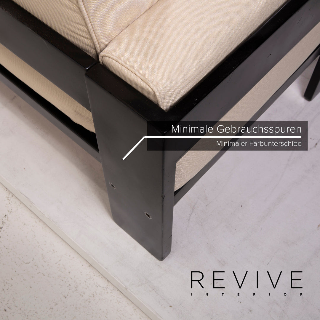 Knoll International Bastiano fabric sofa set cream 1x three-seater 1x two-seater new cover #15395