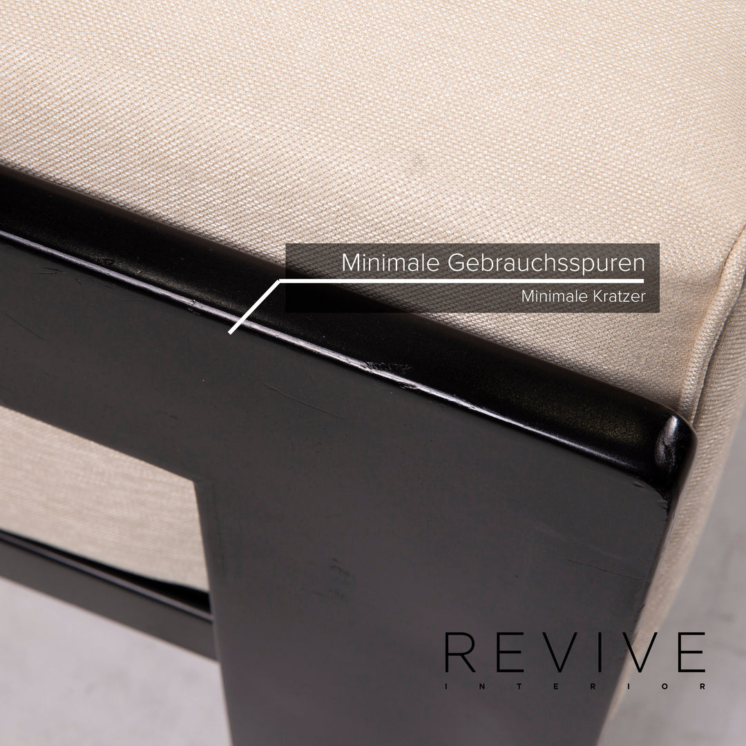 Knoll International Bastiano fabric sofa set cream 1x three-seater 1x two-seater new cover #15395