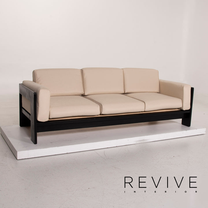 Knoll International Bastiano fabric sofa set cream 1x three-seater 1x two-seater new cover #15395