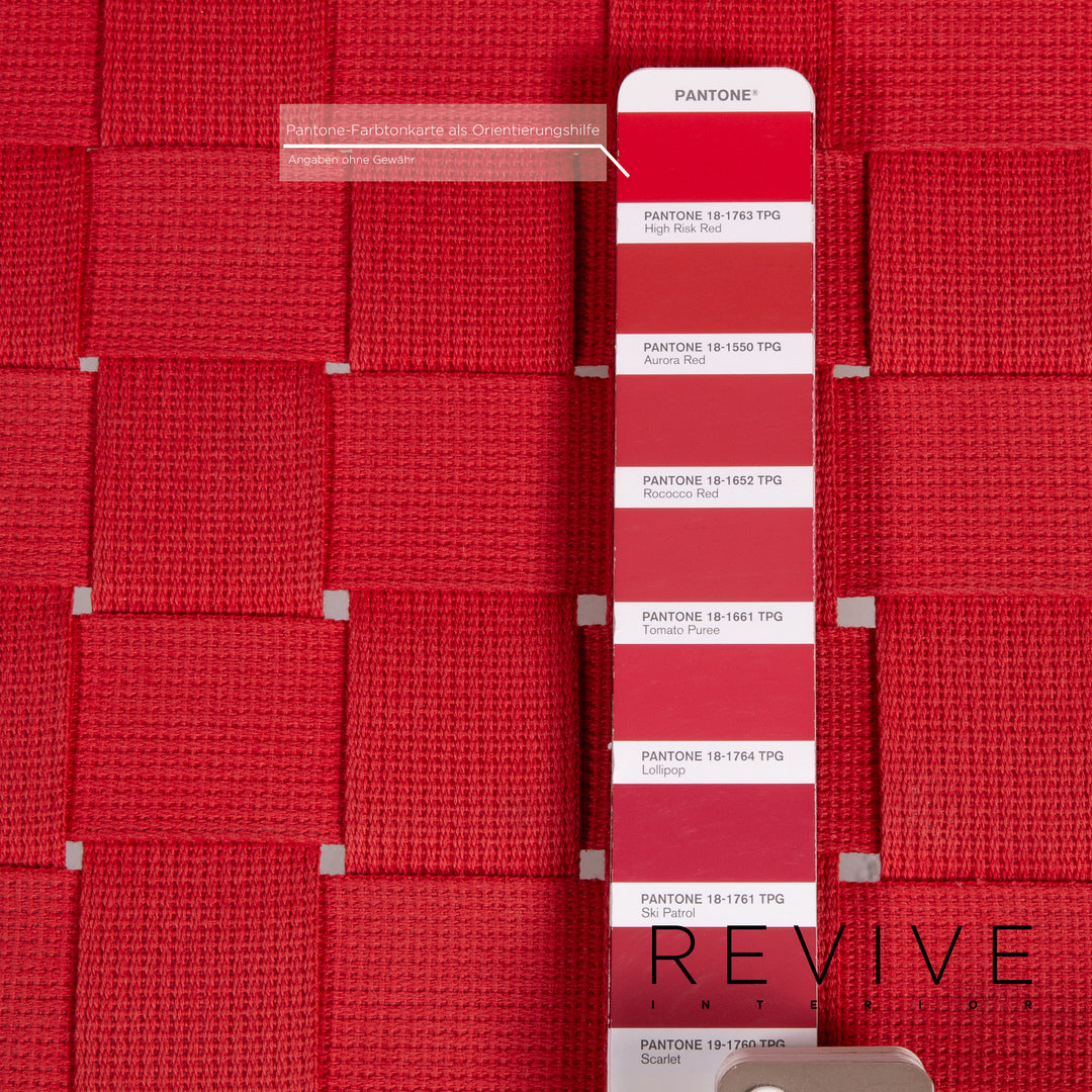 Knoll International Risom Lounge Chair Fabric Chair Red Armchair #14922