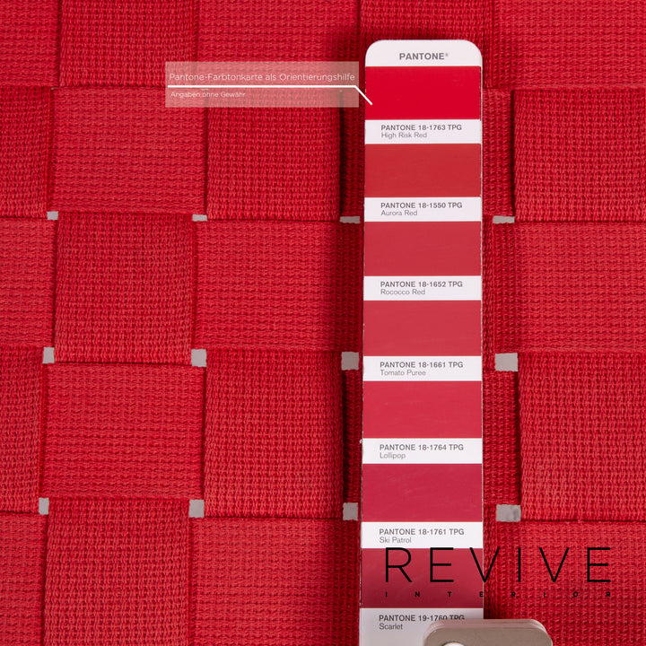 Knoll International Risom Lounge Chair Fabric Chair Red Armchair #14922