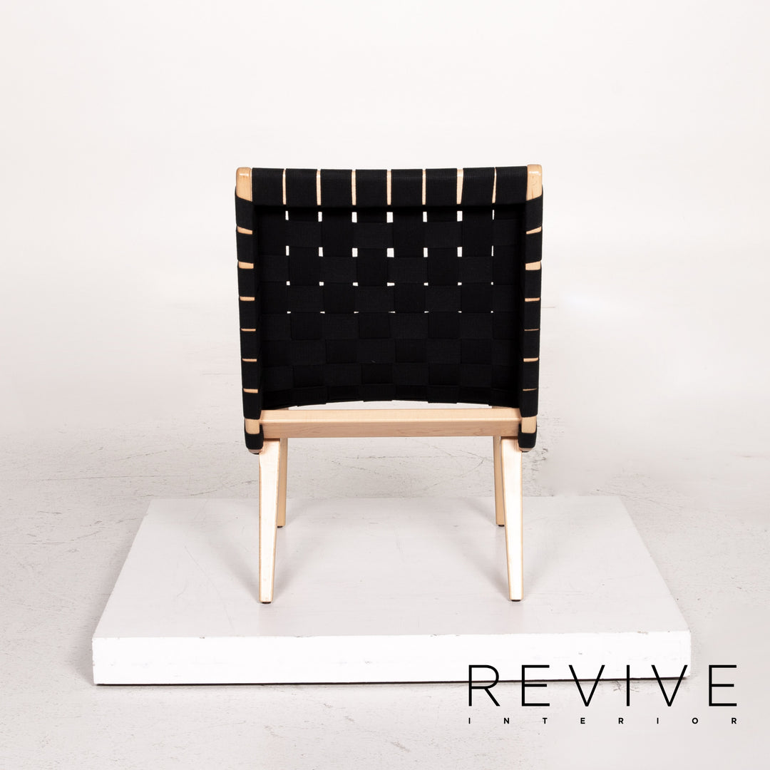 Knoll International Risom Lounge Chair toff Stuhl Schwarz Sessel #14921