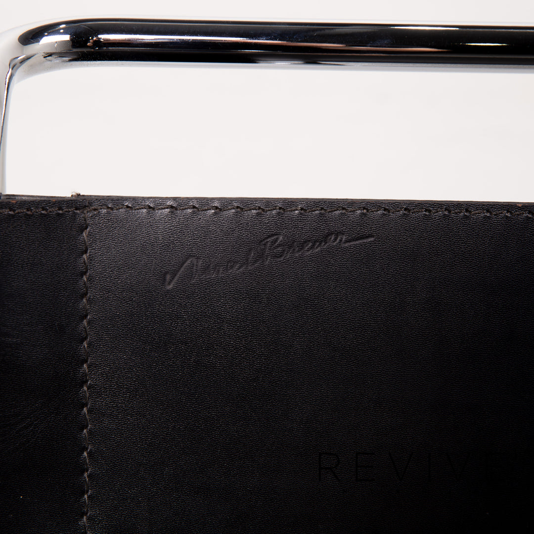 Knoll International Wassily Chair Leather Armchair Set Black Set #14270