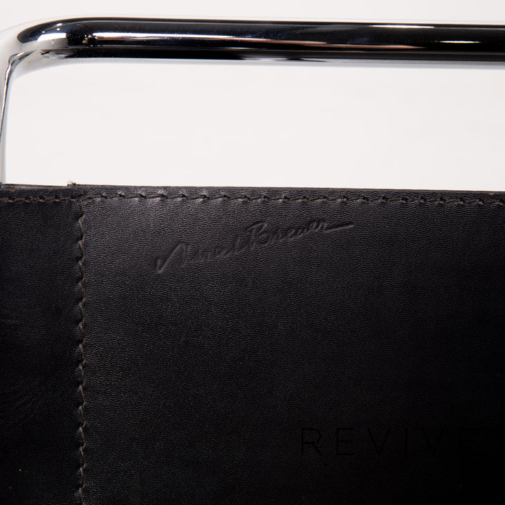 Knoll International Wassily Chair Leather Armchair Set Black Set #14270