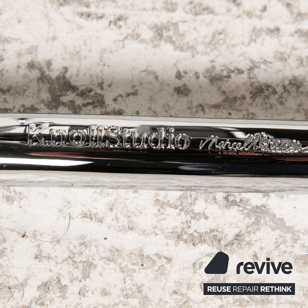 Knoll International Wassily Chair Leather Armchair Black Chair Marcel Breuer