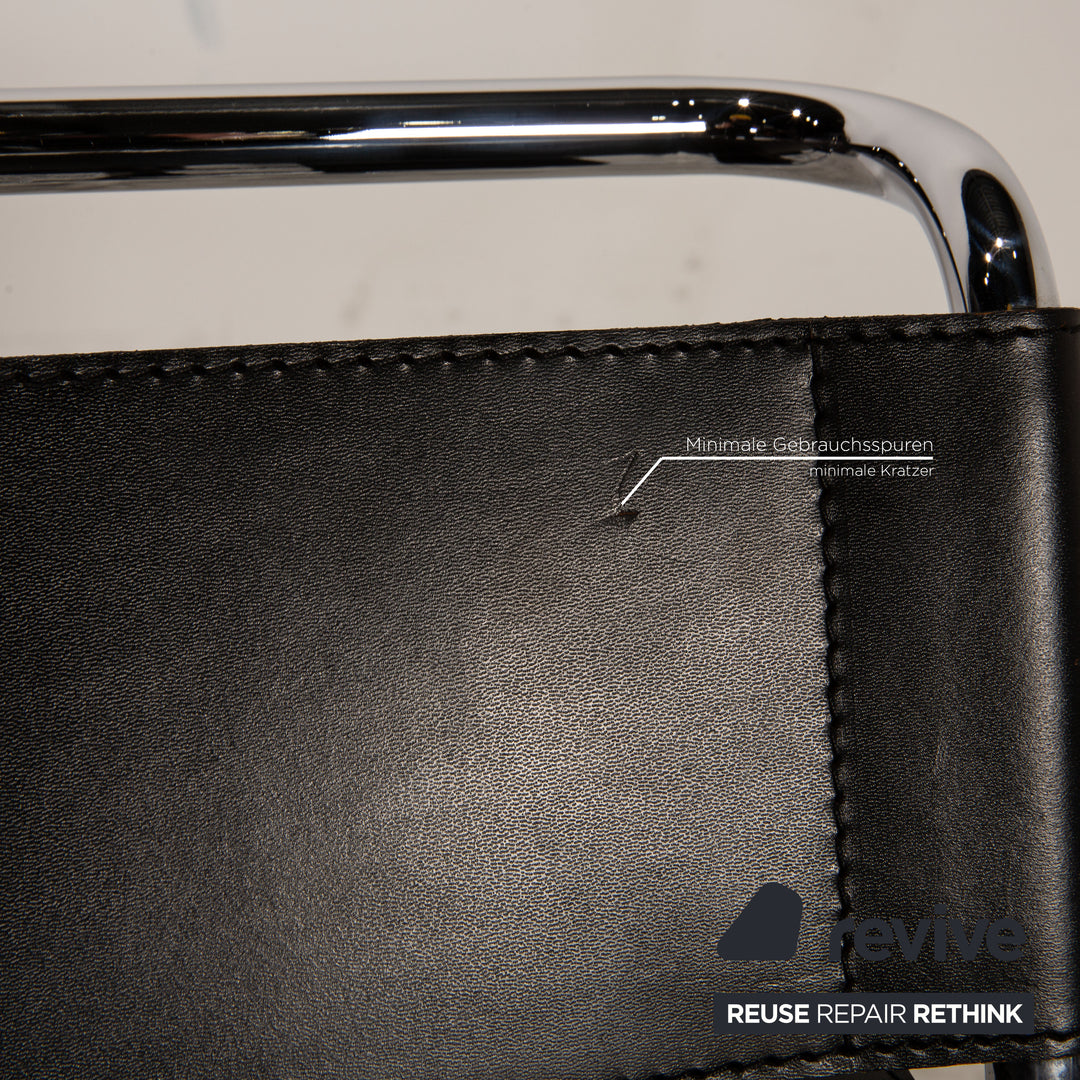 Knoll International Wassily Leather Armchair Black