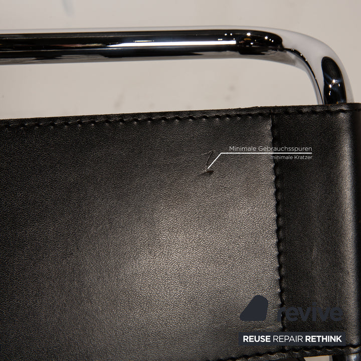 Knoll International Wassily Leather Armchair Black