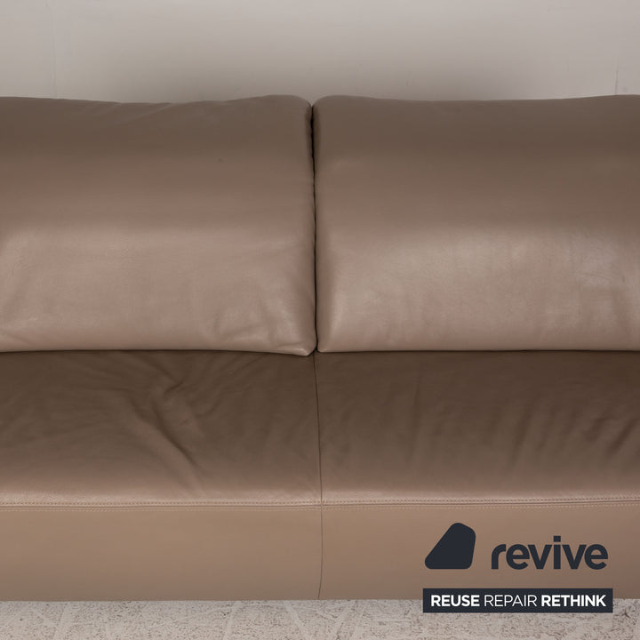 Koinor Avanti leather sofa beige corner sofa couch function