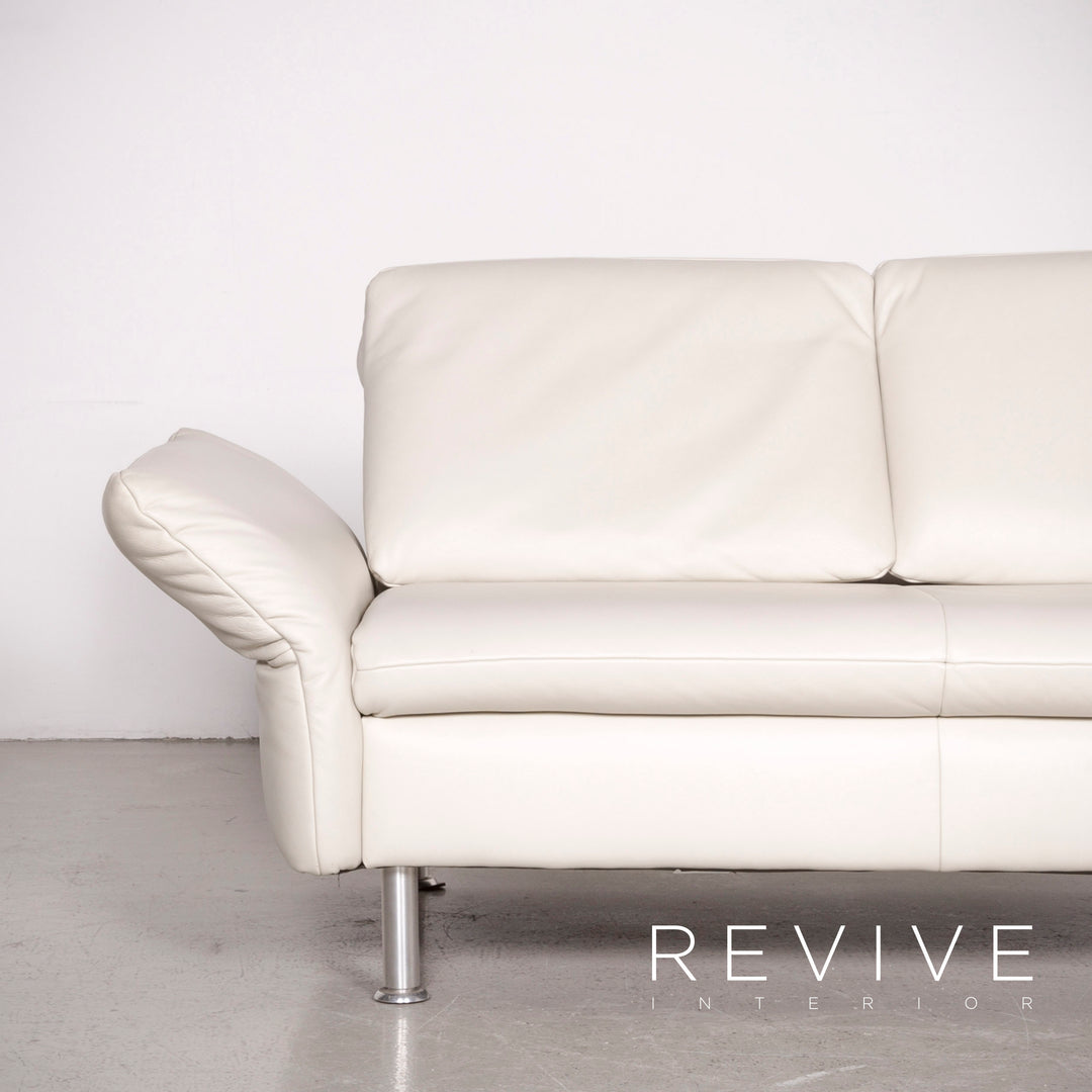 Koinor Designer Leder Sofa Beige Echtleder Zweisitzer Couch #7601