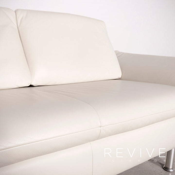 Koinor Designer Leder Sofa Beige Echtleder Zweisitzer Couch #7601