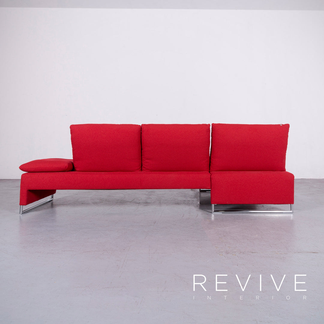 Koinor Designer Stoff Sofa Rot Ecksofa Couch