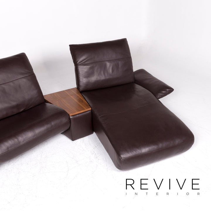 Koinor Elena Leather Sofa Brown Corner Sofa Couch Feature #9163