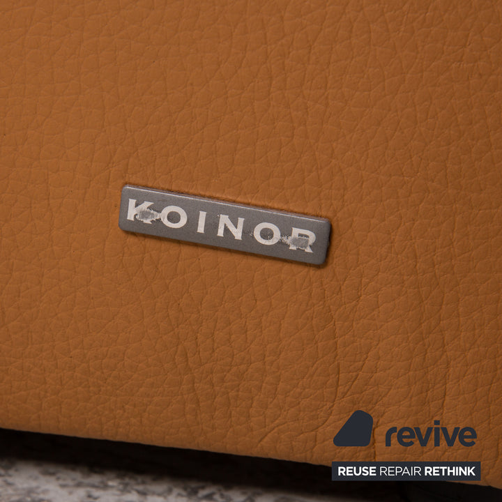 Koinor Elena leather corner sofa beige sofa couch electric function