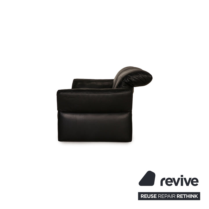 Koinor Elena Leder Sofa Schwarz Dreisitzer Couch Relax Funktion