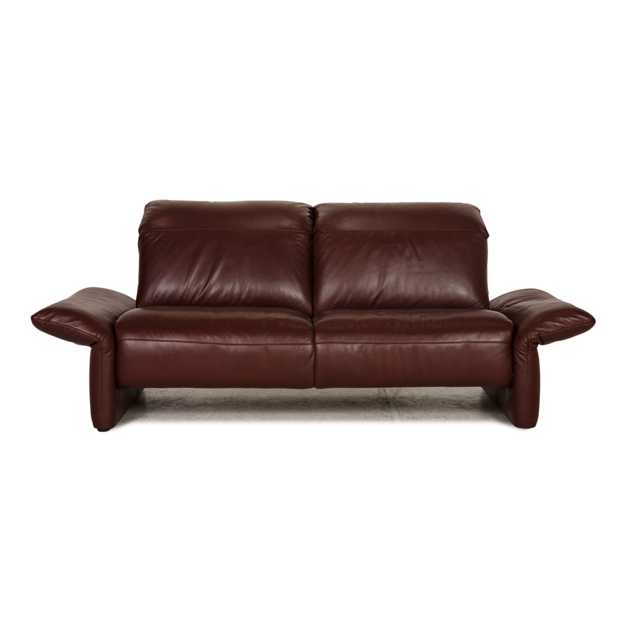 Koinor Elena Leather Sofa Burgundy Two Seater Couch Function