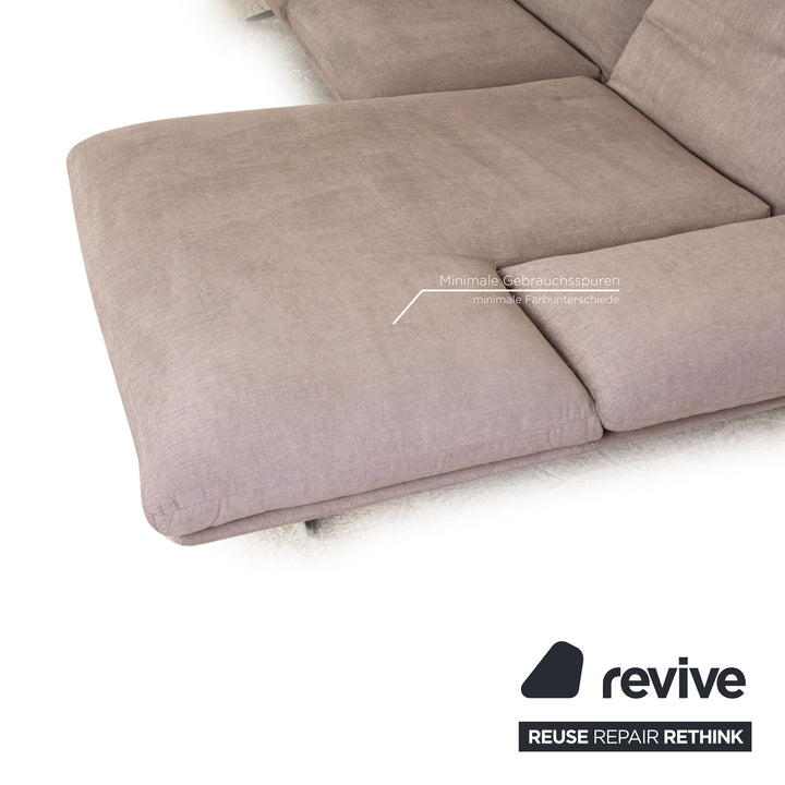 Koinor Francis fabric corner sofa gray manual function chaise longue right