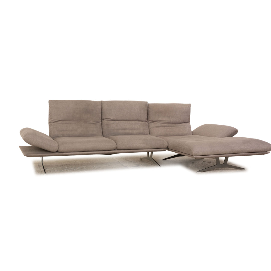 Koinor Francis fabric corner sofa gray manual function chaise longue right