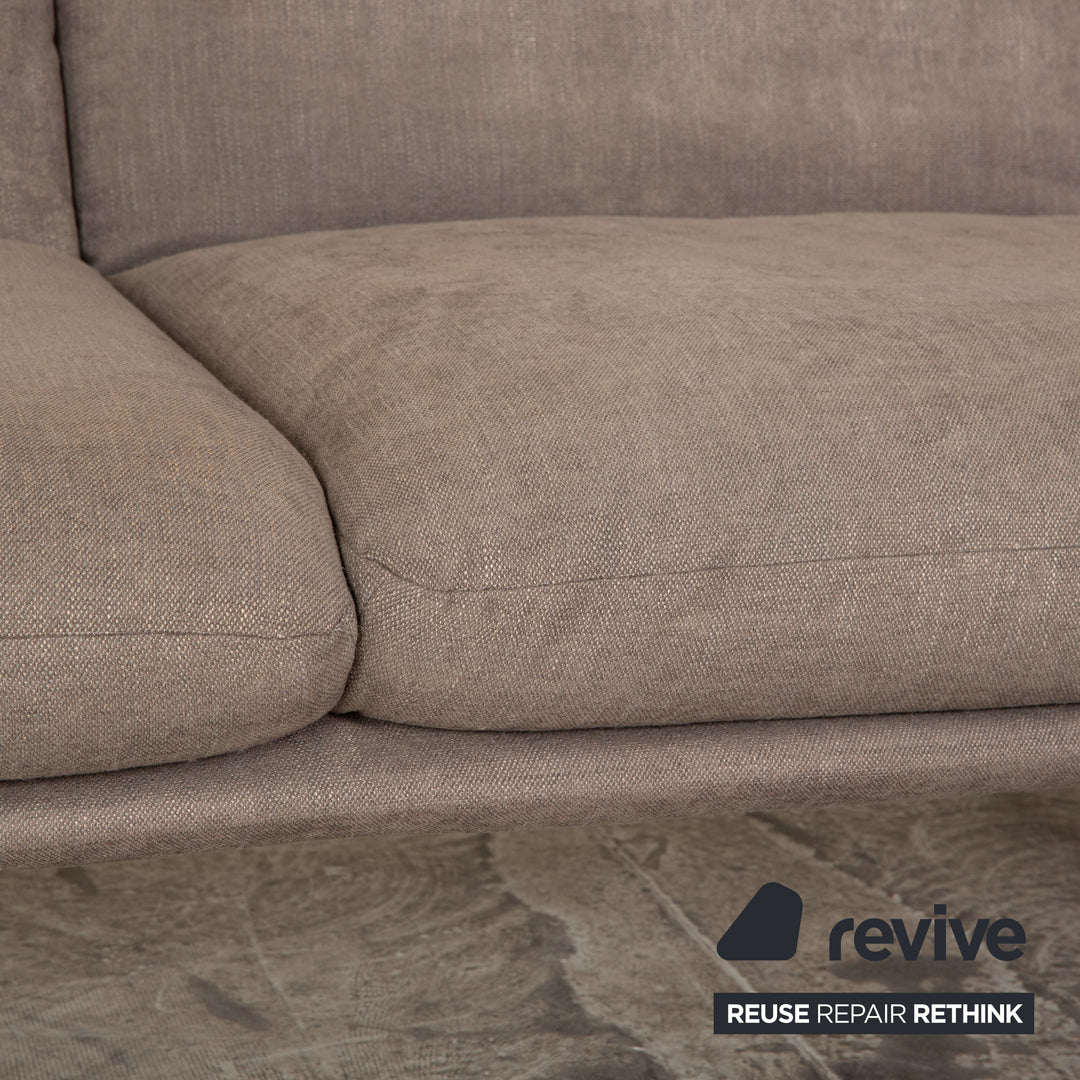 Koinor Francis fabric corner sofa gray manual function chaise longue right