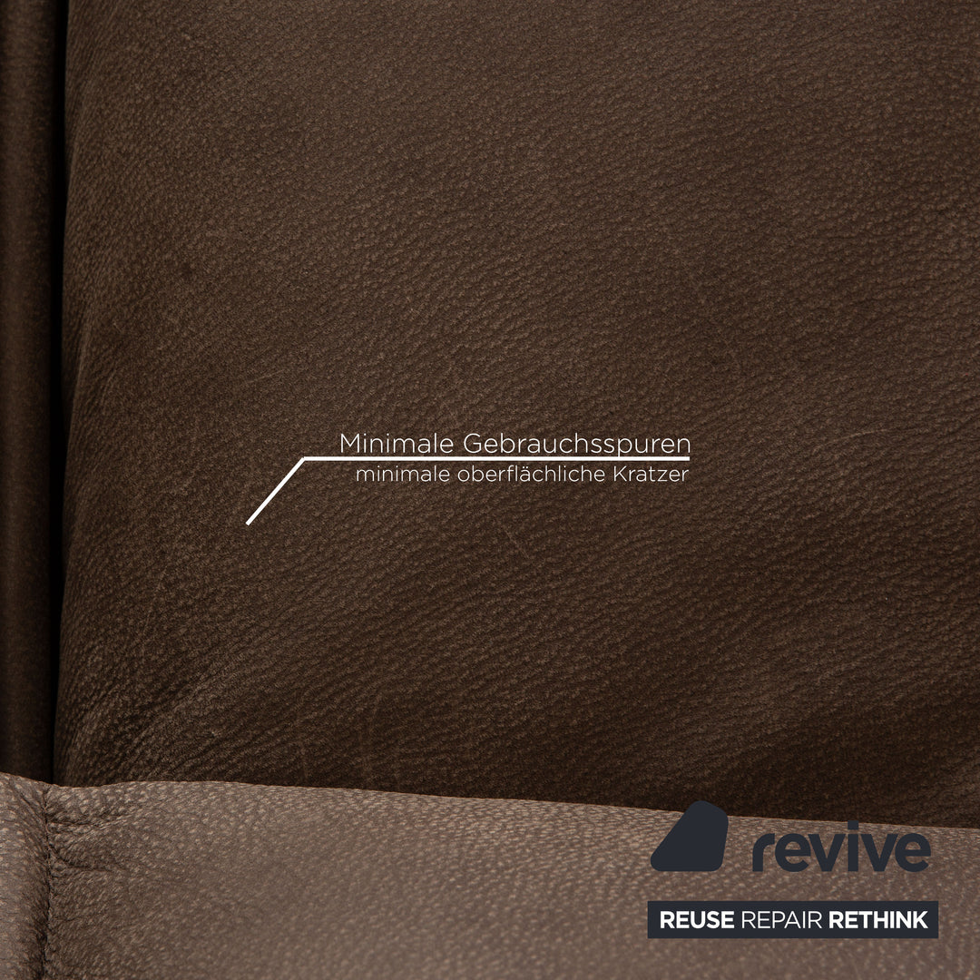 Koinor Free Motion Edit 3 Leder Zweisitzer Braun elektrische Funktion