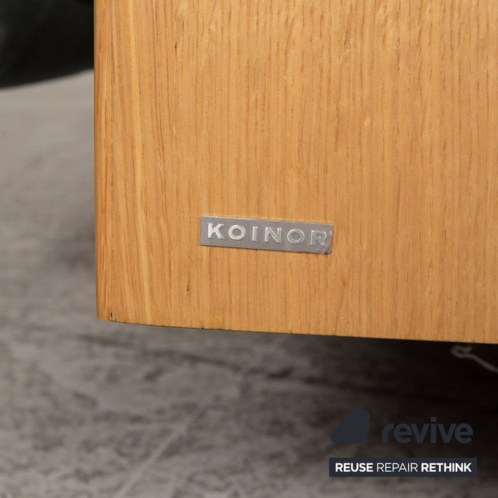 Koinor Free Motion Edit 3 Leder Zweisitzer Petrol Sofa Couch Funktion Eiche