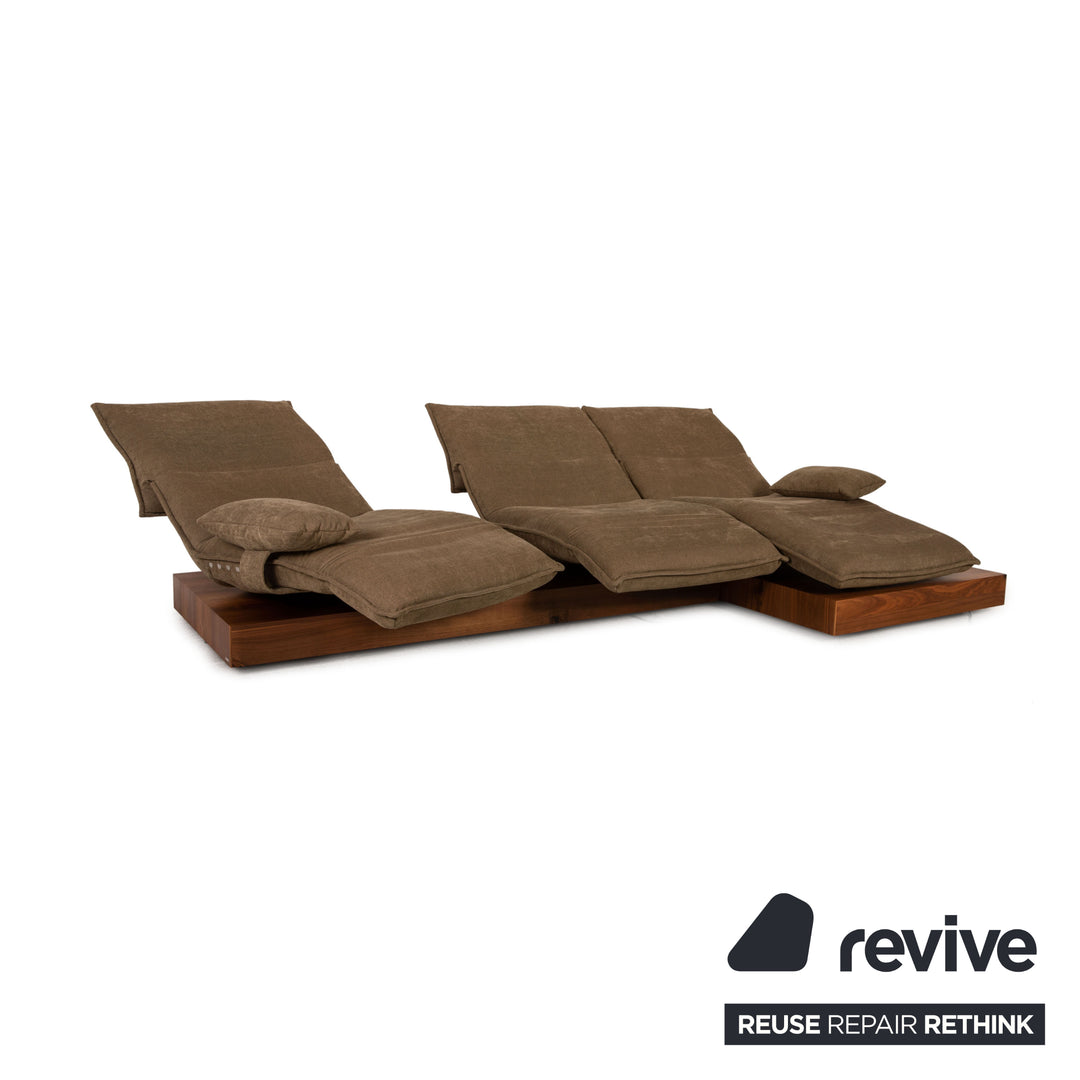 Koinor Free Motion Edit 3 Stoff Ecksofa Braun Sofa Couch Funktion